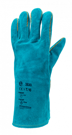 EUROWELD 2630, Mănuși de sudură din piele de vacă, manșetă de protecție, lungime 35 cm, tip B [1]