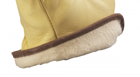 EUROWINTER FINLANDE, Mănuși de protecție din piele de bovină, căptușite cu lână, grosime 0.7–0.9 mm [3]