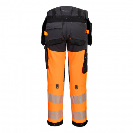 PORTWEST EV4 - 442, Pantaloni în talie HI-VIS cu buzunare holster detașabile, din nailon și elastan, 230 g/mp, căptușeală CorePro 260 g/mp [1]