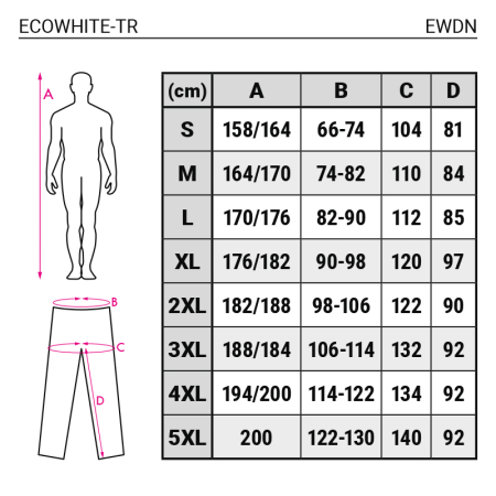 EWDN, Pantaloni de lucru în talie din bumbac, 240 g/mp [1]