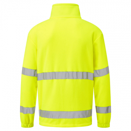 F302, Jachetă fleece HI-VIS cu fermoar 1/2, din poliester, 250 g/mp [1]