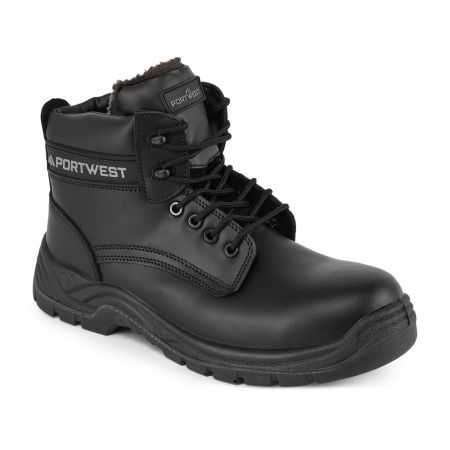 Bocanci de protecție S3 - FC12 S3S SR, Bocanci de protecție din piele integrala cu bombeu compozit, lamelă antiperforație compozită, talpă din poliuretan și TPU