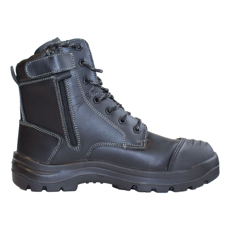 FD15 S3 HRO CI HI FO, Bocanci de protecție din piele integrala cu bombeu metalic, lamelă antiperforație metalică, talpă din poliuretan și cauciuc [2]