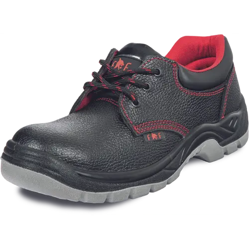 Pantofi - FF SC-02-001 ULM S1, Pantofi de protecție din piele cu bombeu metalic, talpă antiderapantă SR