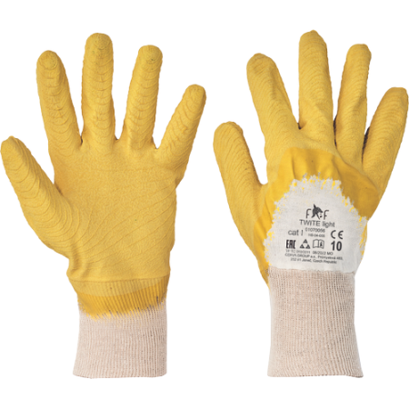 Protecție mecanică - FF TWITE LIGHT, Mănuși de protecție din bumbac tricotat, imersate în latex