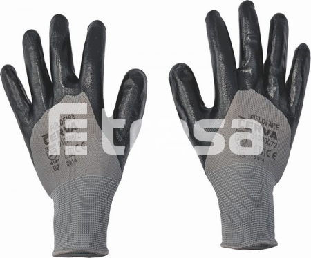 FIELDFARE, Manusi de protectie din nailon, imersate in nitril [0]