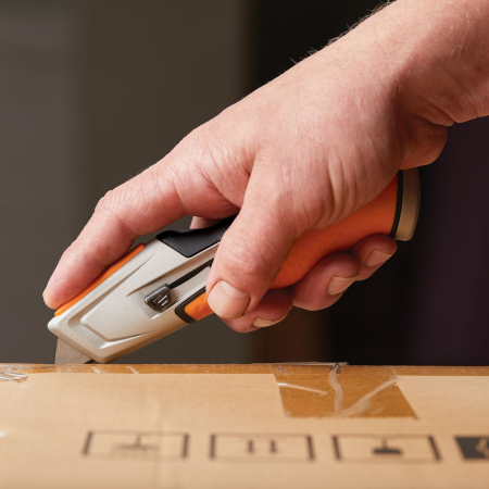 FISKARS CARBONMAX, Cuțit utilitar cu lamă trapezoidală retractabilă, 177 mm [2]