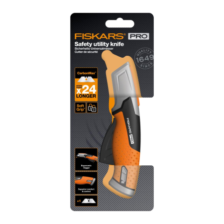 FISKARS CARBONMAX, Cuțit utilitar cu retragere automată a lamei [4]