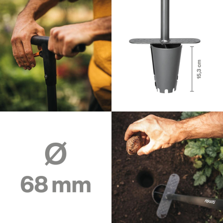 FISKARS ERGO, Plantator pentru bulbi cu declanșator [1]