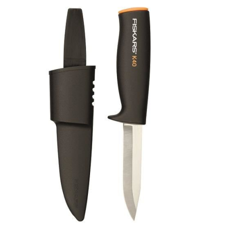 SCULE & MATERIALE - FISKARS K40, Cuțit utilitar cu lamă din inox și teacă, 225 mm