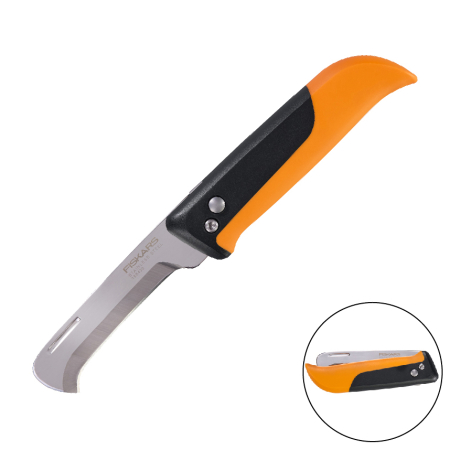SCULE & MATERIALE - FISKARS K80, Cuțit pliabil cu vârf curbat