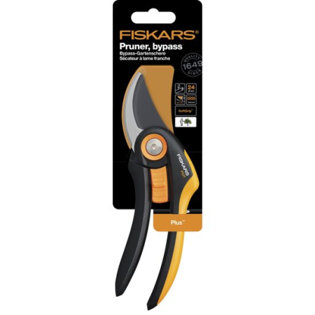 SCULE & MATERIALE - FISKARS PLUS P521, Foarfecă de grădină cu tăiere pas cu pas