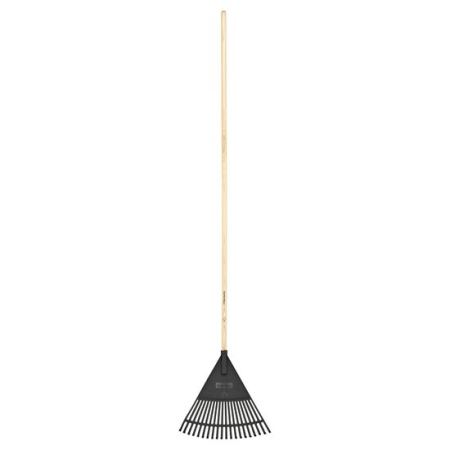 SCULE & MATERIALE - FISKARS SOLID, Greblă pentru frunze cu coadă din lemn, 430 mm