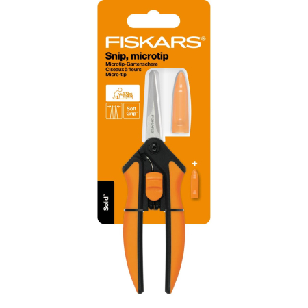 FISKARS SOLID SP13, Foarfecă pentru flori cu vârf MicroTip, 140 mm [1]