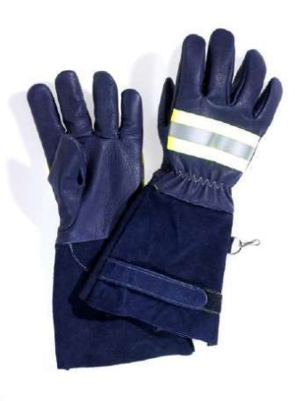 Protecție termică (căldură) - FLAME AIB 659, Mănuși de protecție pentru pompieri din piele integrală de bovină, impermeabile, cu manșetă 18 cm