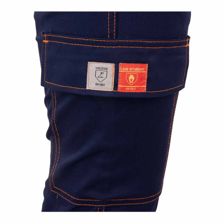 FLAME, Pantaloni de protecție pentru sudură din bumbac ignifugat, 295 g/mp [6]