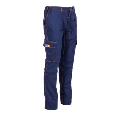 Îmbrăcăminte IGNIFUGĂ (ANTI-FLACĂRĂ) - FLAME, Pantaloni de protecție pentru sudură din bumbac ignifugat, 295 g/mp