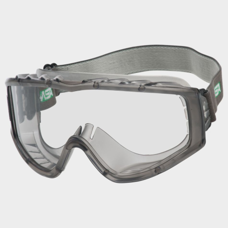 Ochelari de protecție - FLEXICHEM, Ochelari etanși cu lentilă incoloră din acetat, ventilație indirectă, protecție chimică