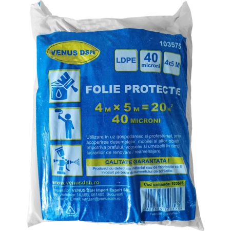 SCULE & MATERIALE - Folie protecție "ldpe"-4 x 5 M μm