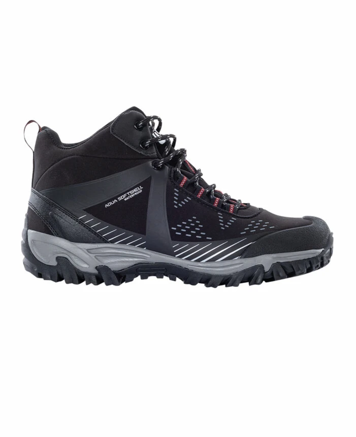Bocanci outdoor - FORCE HIGH, Ghete outdoor din softshell cu membrană impermeabilă, vârf și călcâi întărite cu poliuretan, talpă din Phylon/cauciuc