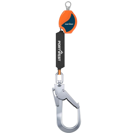 LUCRU LA ÎNĂLȚIME - PORTWEST FP80, Opritor de cădere retractabil, 2 m, 140 kg, EN 360