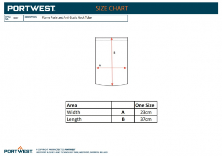 FR19, Guler anti-static rezistent la flacără, din modacrilic și bumbac, 200 g/mp [1]