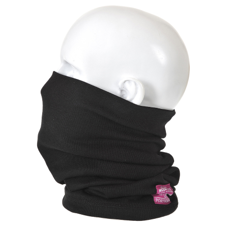 IMBRACAMINTE - FR19, Guler tubular ignifug din 60% modacrilic, 39% bumbac și 1% fibră de carbon, 200 g/mp