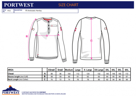 BIZFLAME - FR32, Tricou tip Henley din tricot, 237 g/mp [2]