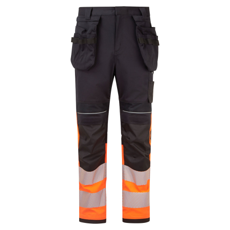 IMBRACAMINTE - FR452, Pantaloni HI-VIS din 60% modacrilic, 39% bumbac, 1% fibre carbon, 280 g/mp
