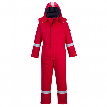 PORTWEST BIZFLAME - FR53, Combinezon de iarnă antistatic ignifug, din bumbac și fibră de carbon, 350 g/mp, căptușeală ignifugă 170 g/mp, umplutură termică ignifugă 150 g/mp [3]