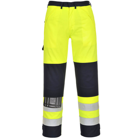 IMBRACAMINTE - FR62, Pantaloni HI-VIS din 99% bumbac, 1% fibră de carbon, 345 g/mp