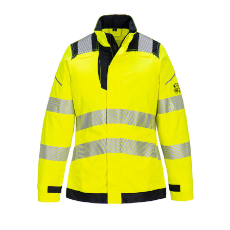 IMBRACAMINTE - FR715, Jachetă HI-VIS din 60% modacrilic, 39% bumbac, 1% fibre carbon, 280 g/mp