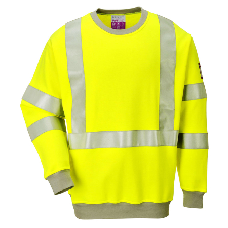 IMBRACAMINTE - FR72, Hanorac HI-VIS din 60% modacrilic, 39% bumbac, 1% fibră de carbon, 300 g/mp