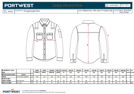 BIZFLAME - FR720, Jachetă din bumbac cu fibră de carbon, 210 g/mp [2]
