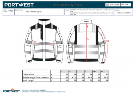 PW3 - FR722, Jachetă din modacrilic, 300 g/mp [2]