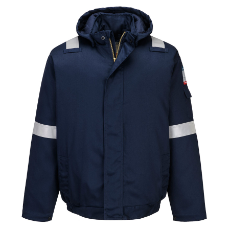 IMBRACAMINTE - FR731, Jachetă tip bomber din 99% bumbac, 1% fibră de carbon, finisaj chimic, 210 g/mp