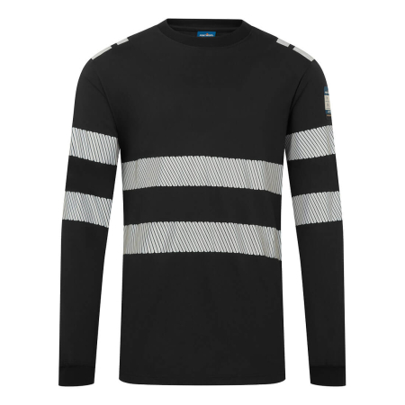 Îmbrăcăminte IGNIFUGĂ (ANTI-FLACĂRĂ) - FR732, Tricou HI-VIS din 60% modacrilic, 39% bumbac, 1% fibră de carbon, 200 g/mp