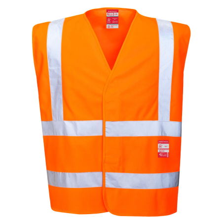 IMBRACAMINTE - FR75, Vestă HI-VIS din 100% poliester, tricotat, 120 g/mp