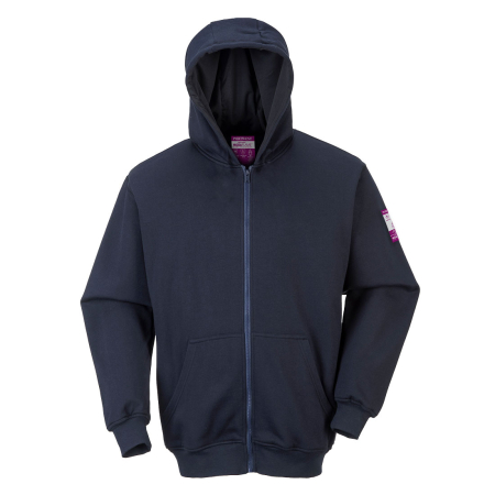 Îmbrăcăminte IGNIFUGĂ (ANTI-FLACĂRĂ) - FR81, Hanorac din 60% modacrilic, 39% bumbac, 1% fibre carbon, 300 g/mp