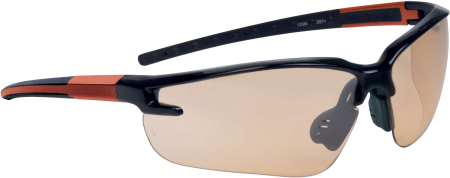 PROTECȚIA OCHILOR - FUJI2 GRADIENT, Ochelari de protecție cu brațe, lentile din policarbonat portocalii, tratament anti-aburire, anti-zgârieturi și UV400, treaptă 1,4