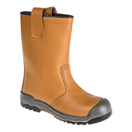 Bocanci de protecție S1P - FW13 S1P SR, Cizme de protecție din piele cu bombeu metalic, lamelă antiperforație metalică, talpă din poliuretan