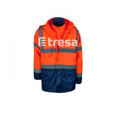 Jachete reflectorizante (HI-VIS) - GAMBELL, Scurta de iarna 5 in 1, reflectorizanta, multifunctionala din poliester si PU