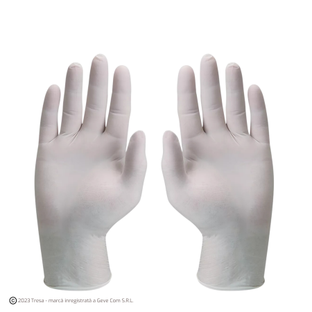 UNICĂ FOLOSINȚĂ - GAN-ONE 5810B, Mănuși de unică folosință din latex, pudrate, grosime: ~0,10 mm, lungime 24 cm [Cutie 100 buc]