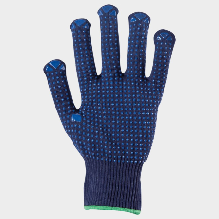 PROTECȚIA MÂINILOR - GANNET, Mănuși tricotate din nylon, cu puncte PVC