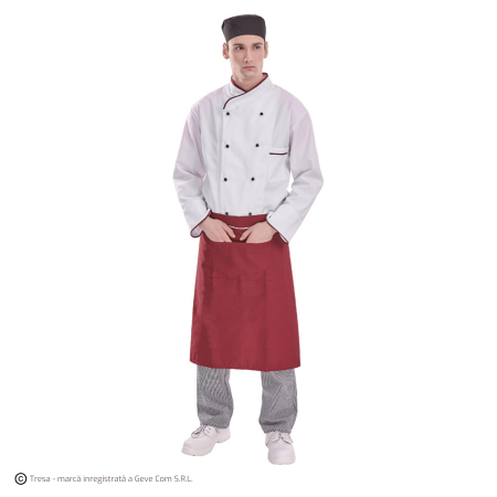 GASTRO, Șorț de bucătărie reglabil, din poliester și bumbac, 75 x 85 cm, 245 g/mp [2]