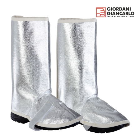 Imbracaminte de sudura - Jambiere de protecție termică (căldură) din țesătură para-aramidică aluminizată