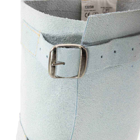 GHETTE-C 1305CW, Jambiere de sudură din piele spalt de bovină, cusute cu ață de kevlar, cu 3 curele reglabile [1]
