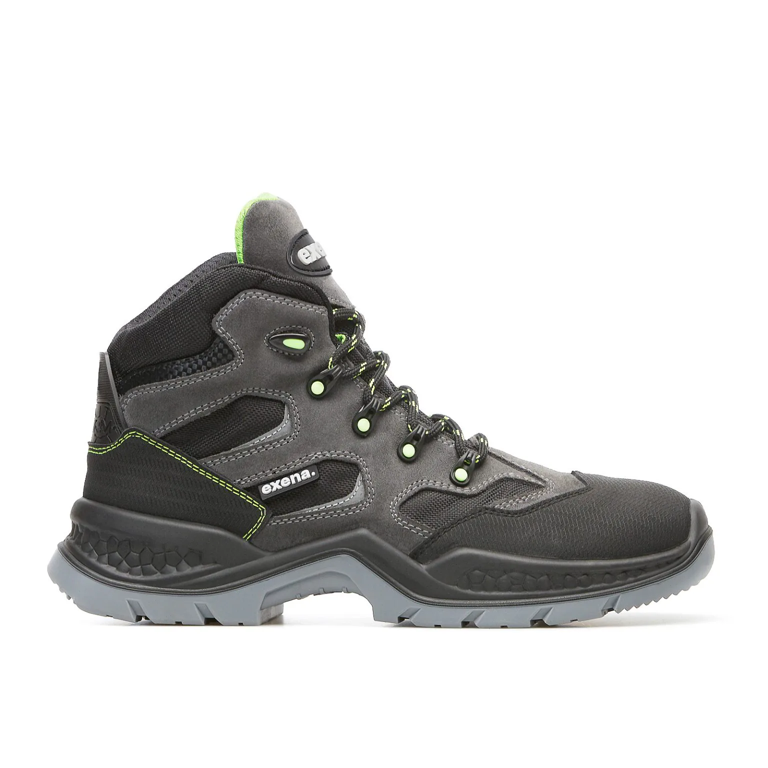 Bocanci - EXENA GIAVA_20 S3 SRC, Bocanci de protecție din piele întoarsă hidrofobizată și textil, bombeu compozit, lamelă antiperforație, Metal Free