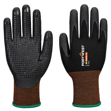 PROTECȚIA MÂINILOR - GP GRIP 15, Mănuși de protecție din nailon, imersate în spumă de nitril, cu picouri