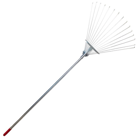 Scule și unelte - Greblă frunze reglabilă 15 dinți cu coadă metal